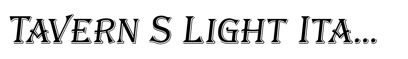 Tavern S Light Italic